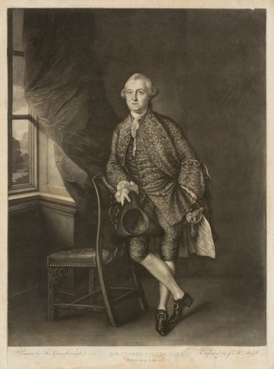 Retrato de Sir Edward Turner, c.1762-63 de James McArdell